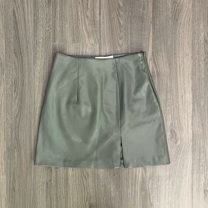Oak & Fort Vegan Leather Skirt